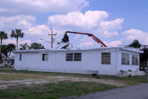 Mobile Home Demolition in Red Oak