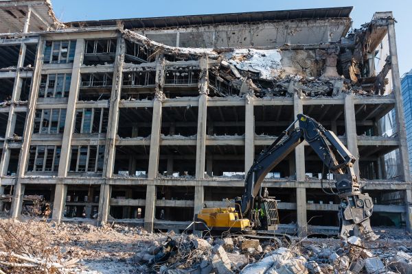 Commercial Building Demolition in Red Oak