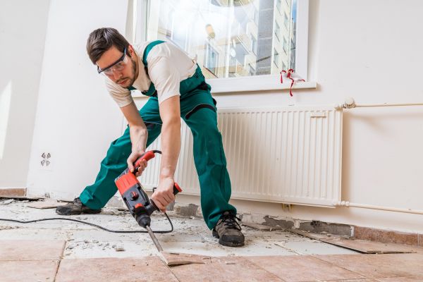Tile Demolition in Red Oak