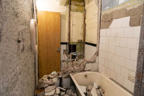 Shower Tile Demolition in Red Oak